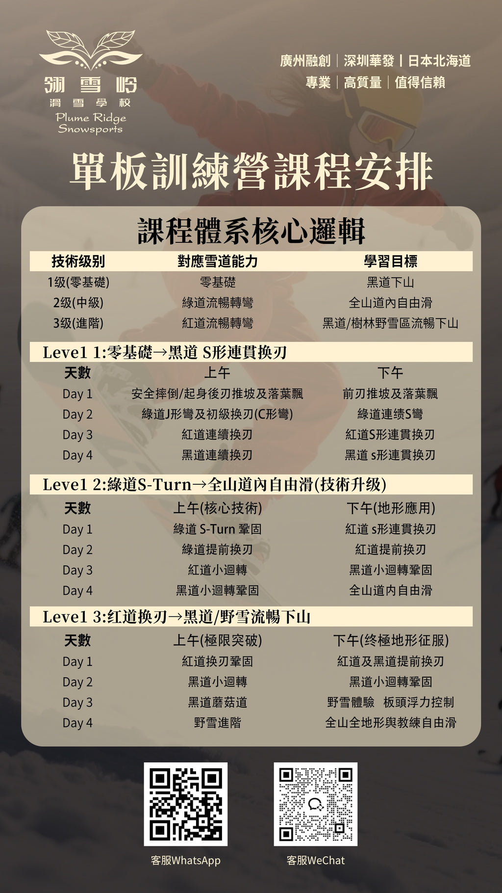 Japan Powder Snow Outdoor Skiing Training Camp