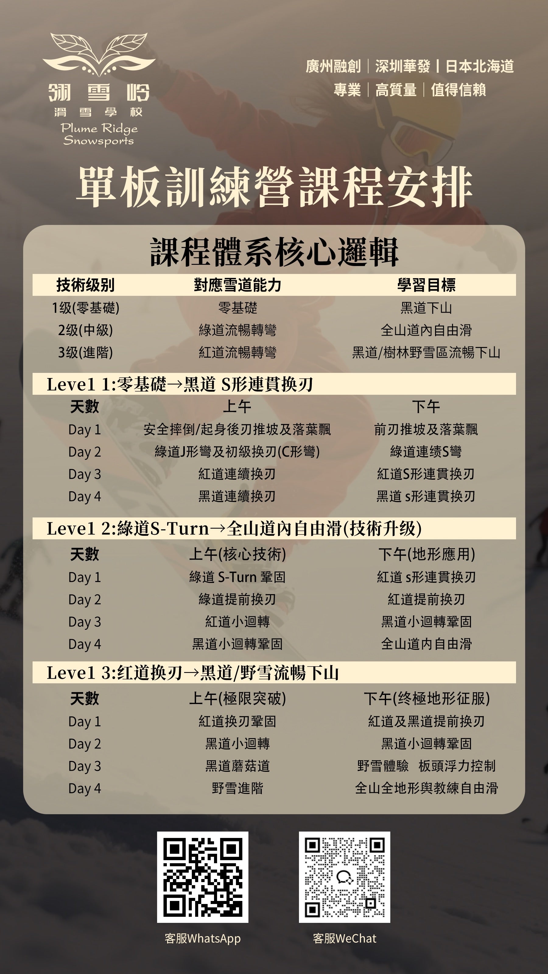 Japan Powder Snow Outdoor Skiing Training Camp